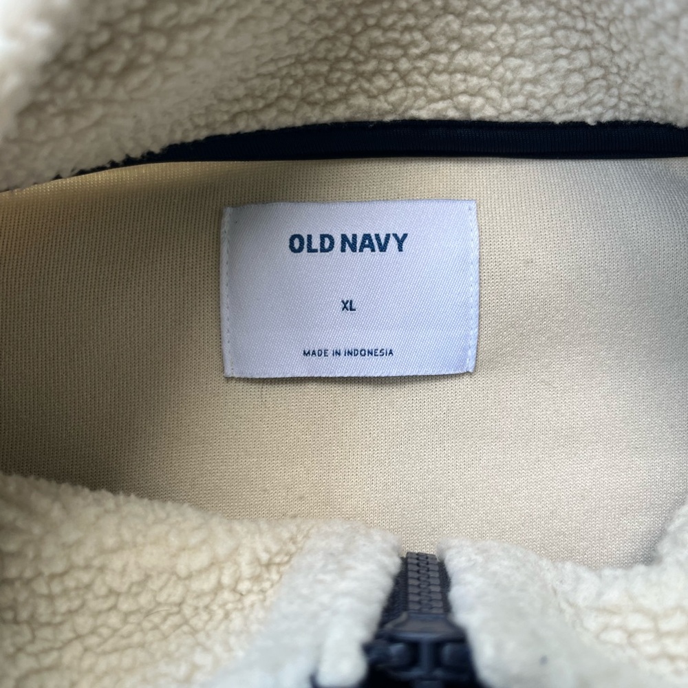 OLD NAVY FLEECE ZIP UP JACKET - Picture 3 of 3